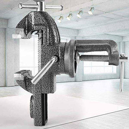 ⏳Time-Limited Special⏰Heavy-Duty Mini Universal Bench Vice – Compact, Clamp-On & Perfect for Workshops, Garages & DIY Projects 🔧✨