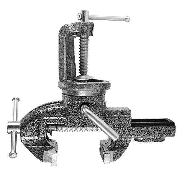 ⏳Time-Limited Special⏰Heavy-Duty Mini Universal Bench Vice – Compact, Clamp-On & Perfect for Workshops, Garages & DIY Projects 🔧✨