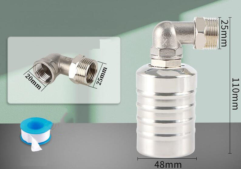 🎁2026 New Arrivals 50% OFF💥304 Stainless Steel Water Level Control Float Valve – Auto Shut-Off, No Electricity, Rust-Proof 💧