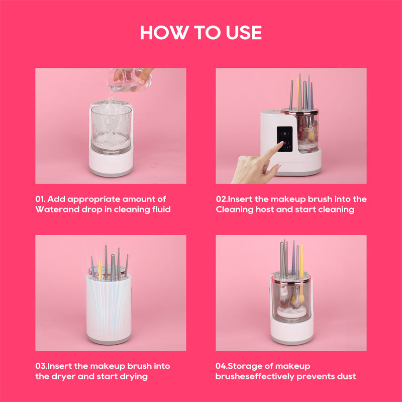 ⏳Limited-time 50% off💥🎨🧼 3-in-1 Electric Makeup Brush Cleaner