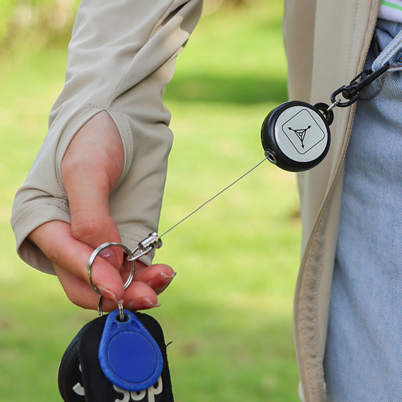 🔑BUY 1 GET 1 FREE🌀Heavy-Duty Retractable Keychain – Durable Cable, Compact Design & Secure Key & Card Holder💳