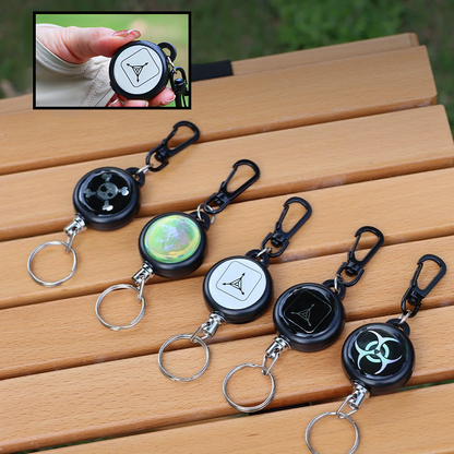 🔑BUY 1 GET 1 FREE🌀Heavy-Duty Retractable Keychain – Durable Cable, Compact Design & Secure Key & Card Holder💳