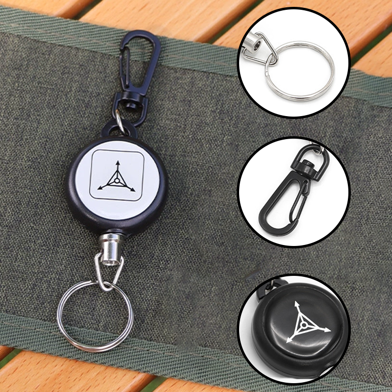 🔑BUY 1 GET 1 FREE🌀Heavy-Duty Retractable Keychain – Durable Cable, Compact Design & Secure Key & Card Holder💳