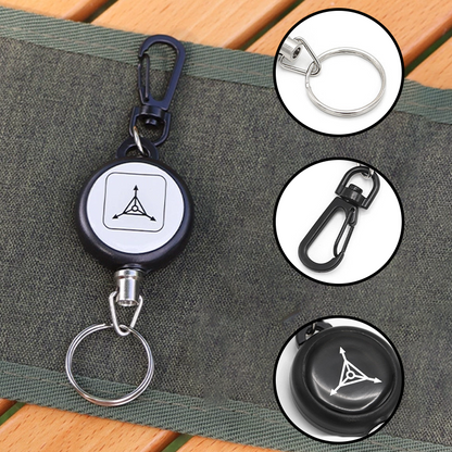 🔑BUY 1 GET 1 FREE🌀Heavy-Duty Retractable Keychain – Durable Cable, Compact Design & Secure Key & Card Holder💳