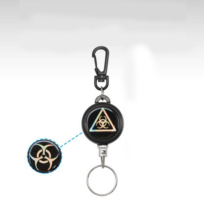 🔑BUY 1 GET 1 FREE🌀Heavy-Duty Retractable Keychain – Durable Cable, Compact Design & Secure Key & Card Holder💳