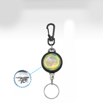 🔑BUY 1 GET 1 FREE🌀Heavy-Duty Retractable Keychain – Durable Cable, Compact Design & Secure Key & Card Holder💳