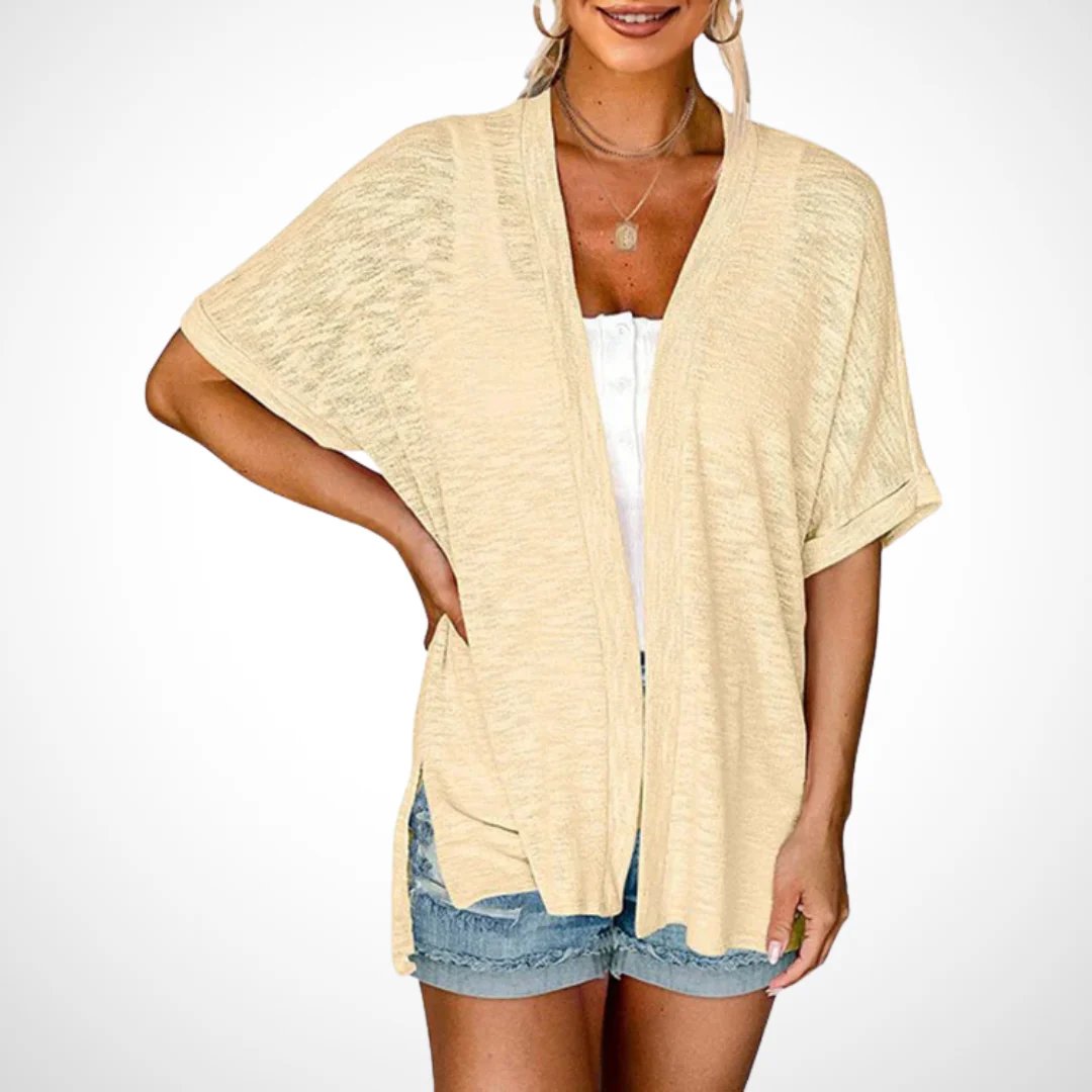 ✨2026 Stylish Flowy Short Sleeve Cardigan – Lightweight, Breezy, Versatile Layering Piece🌸