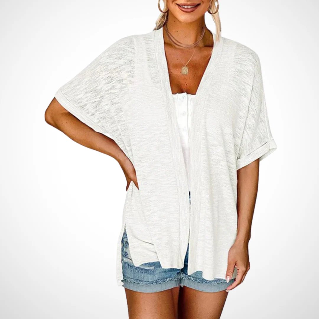 ✨2026 Stylish Flowy Short Sleeve Cardigan – Lightweight, Breezy, Versatile Layering Piece🌸