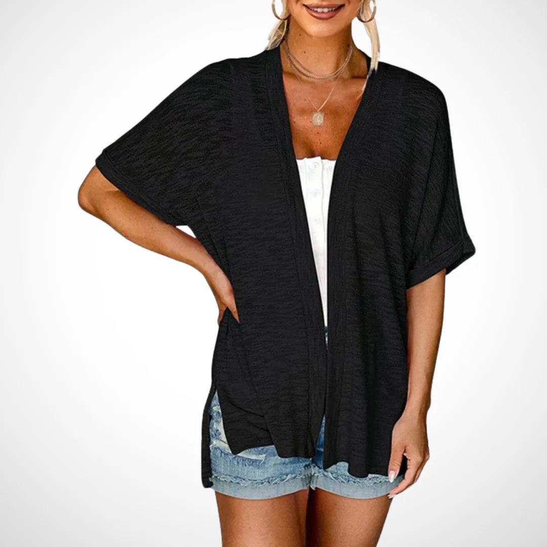 ✨2026 Stylish Flowy Short Sleeve Cardigan – Lightweight, Breezy, Versatile Layering Piece🌸