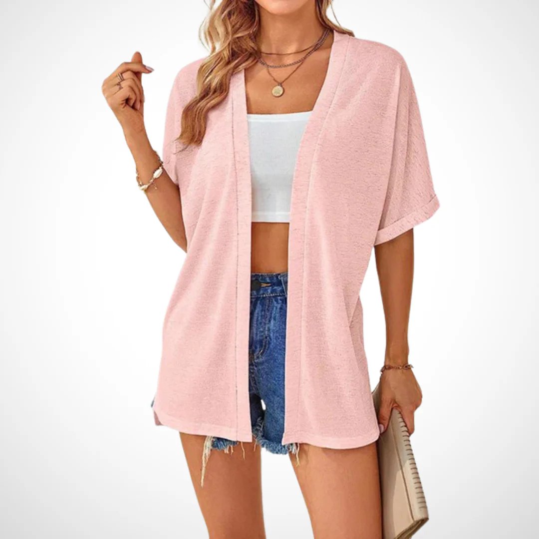✨2026 Stylish Flowy Short Sleeve Cardigan – Lightweight, Breezy, Versatile Layering Piece🌸