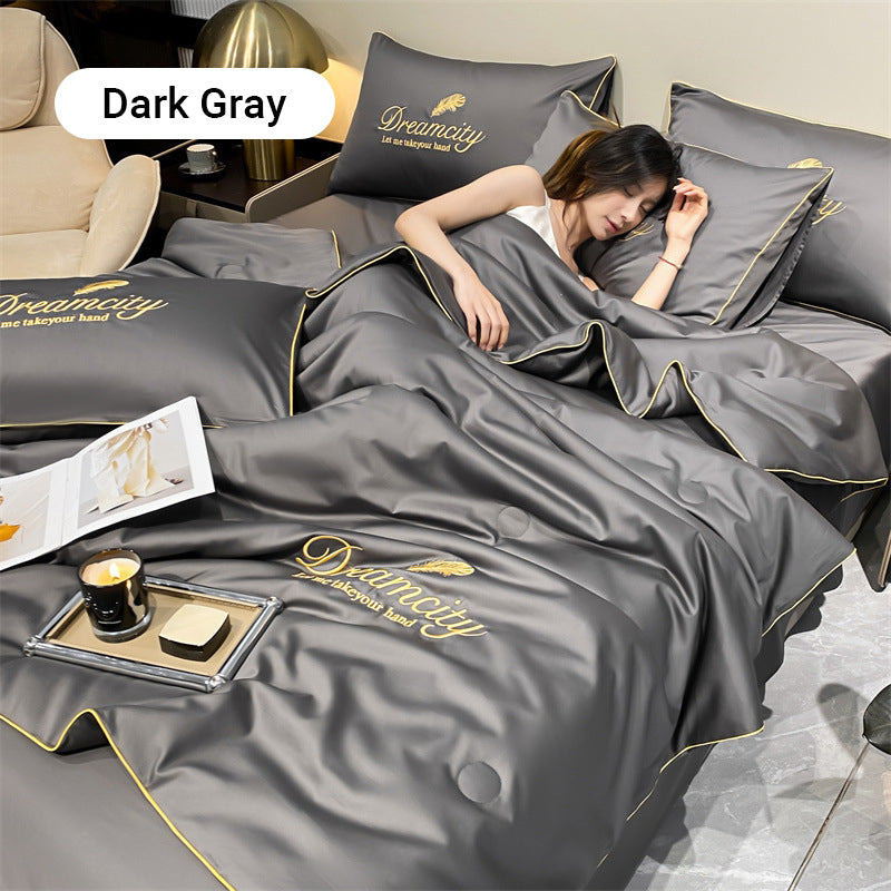 🥳2026 HOT SALE🥳💞50K+ SOLD!🛏️💨 50% OFF! Cooling 4‑Piece Bedding Set – Breathable, moisture‑wicking, machine washable. Stay cool & dry all night – last chance! 🧊✨