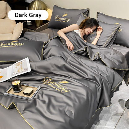 🥳2026 HOT SALE🥳💞50K+ SOLD!🛏️💨 50% OFF! Cooling 4‑Piece Bedding Set – Breathable, moisture‑wicking, machine washable. Stay cool & dry all night – last chance! 🧊✨
