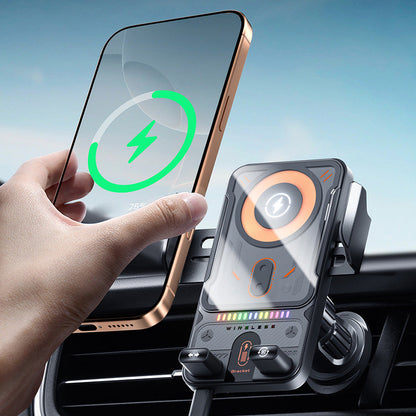 🔥HOT SALE 49% OFF🎁⚡Over 50,000 sold! 📱Smart 2-in-1 Car Rotating Mobile Phone Holder & Wireless Charger⚡