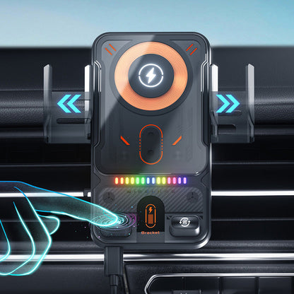 🔥HOT SALE 49% OFF🎁⚡Over 50,000 sold! 📱Smart 2-in-1 Car Rotating Mobile Phone Holder & Wireless Charger⚡