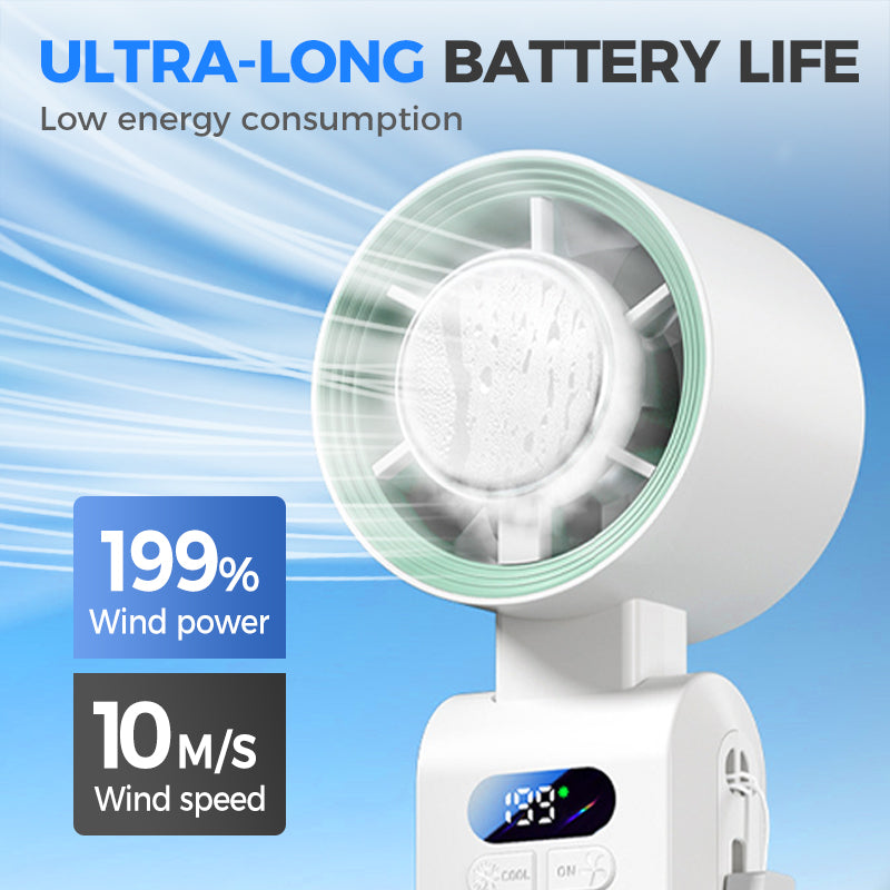🥳2026 HOT SALE🥳💞50% OFF!❄️Handheld Portable Fan with Ice Cooler