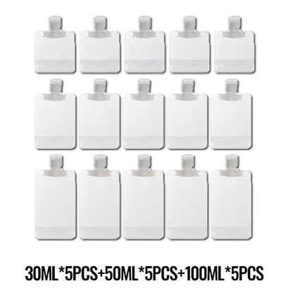 ✈️ LIMITED‑TIME 50% OFF! 🧴 23,418 Happy Travelers – Portable Travel Fluid Makeup Packing Bag (10 Pcs) – Leak-Proof, Transparent & Reusable 🧳