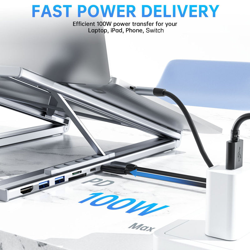 💥HOT SALE💥USB-C Docking Station Laptop Stand with 4K HDMI