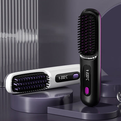 🔥Wireless Ceramic Heating Hair Straightening Comb