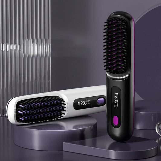 🔥Wireless Ceramic Heating Hair Straightening Comb