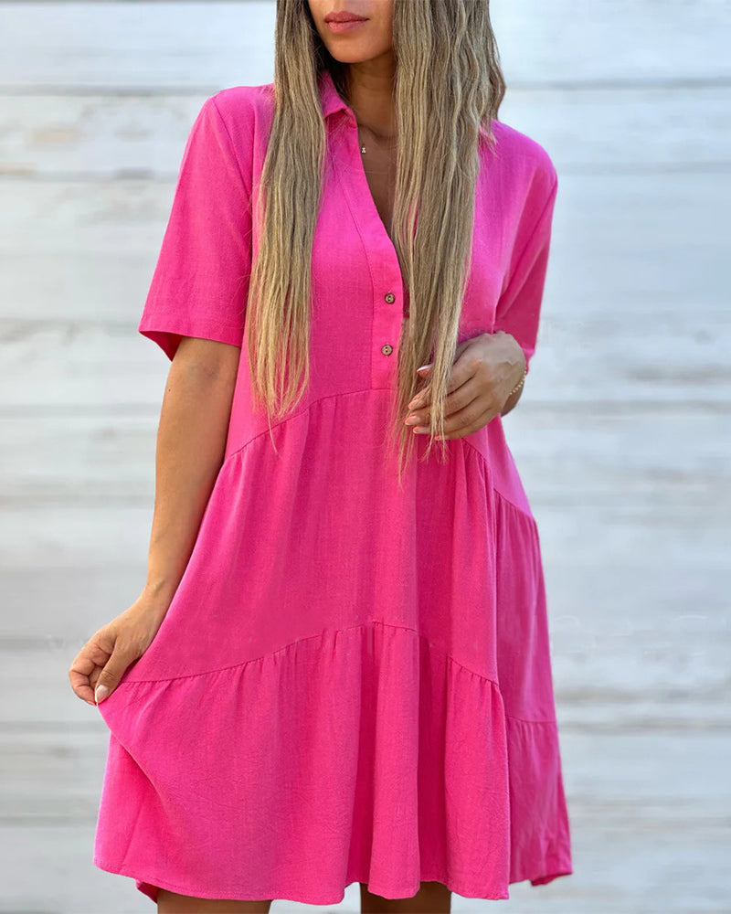 🥳2026 HOT SALE🥳Cotton-Linen A-Line Dress – Breathable, Everyday Chic