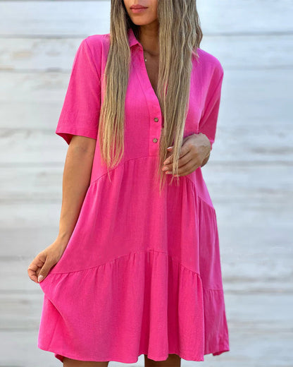 🥳2026 HOT SALE🥳Cotton-Linen A-Line Dress – Breathable, Everyday Chic