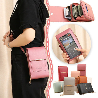 📱Women's Touch Screen Messenger Bag – Smart Phone Charging, Anti-Theft & Water-Resistant