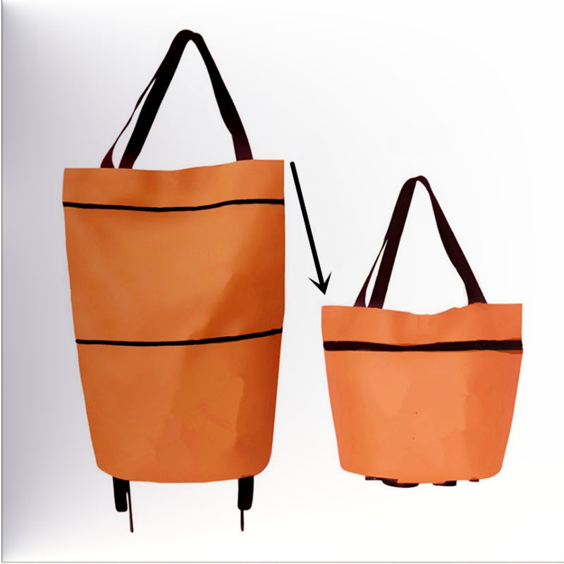 ⏰Last Day Promotion Only £12.99 ‼️🛒2-in-1 Foldable Shopping Cart✨Portable Lightweight Grocery Trolley
