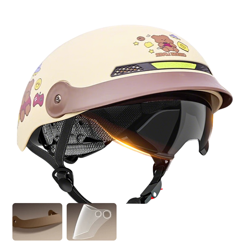 🥳2026 HOT SALE🥳💞50K+ SOLD!🏍️Breathable Lightweight Helmet – Crash-resistant shell, airflow design. Stays cool & secure. Ideal for senior riders👴✅