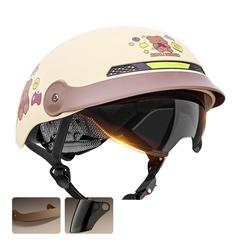 🥳2026 HOT SALE🥳💞50K+ SOLD!🏍️Breathable Lightweight Helmet – Crash-resistant shell, airflow design. Stays cool & secure. Ideal for senior riders👴✅