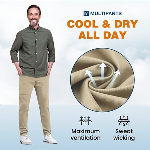 👖🛠️MultiPants – High Stretch Multi-pocket Durable Cargo Pants