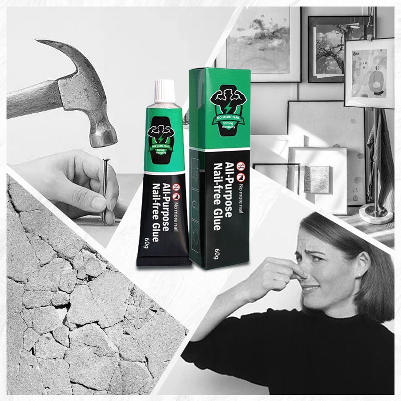 🔧BUY 1 GET 1 FREE✨All-Purpose Nail-Free Glue – Strong & Instant Bond, Waterproof & For Multiple Surfaces🏠