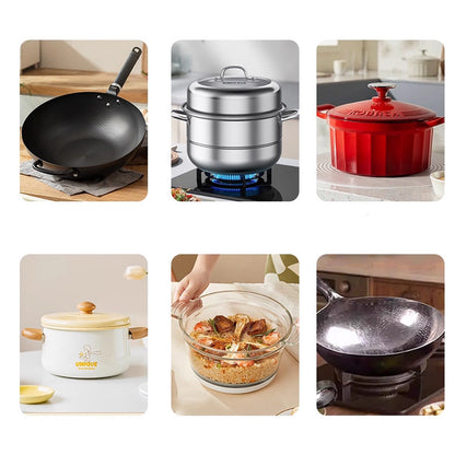 🍳Non-Toxic Burnt Residue Mud Film, Dissolves Grease In 5 Mins
