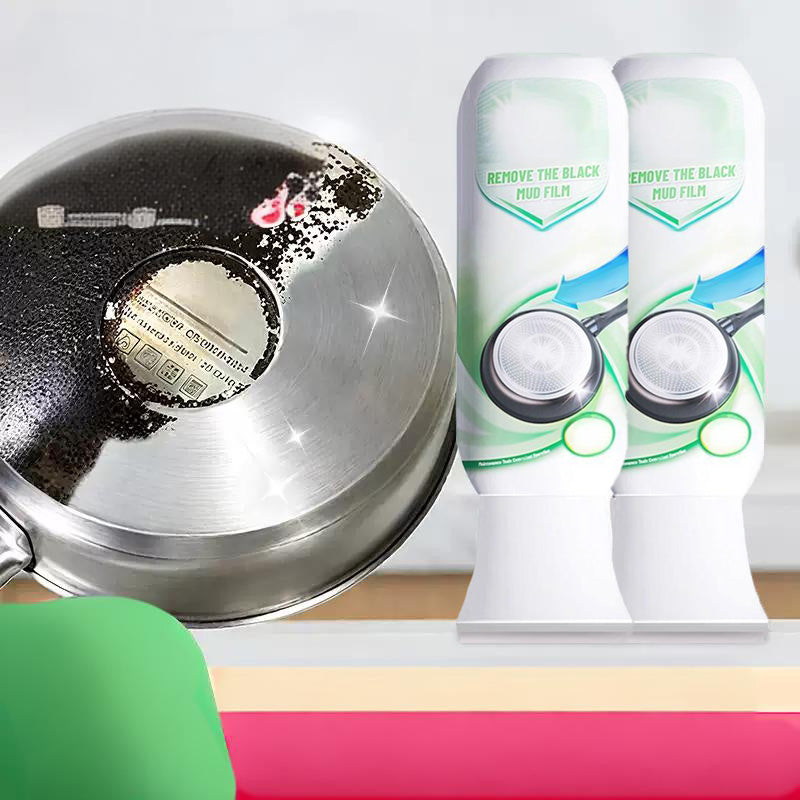 🍳Non-Toxic Burnt Residue Mud Film, Dissolves Grease In 5 Mins