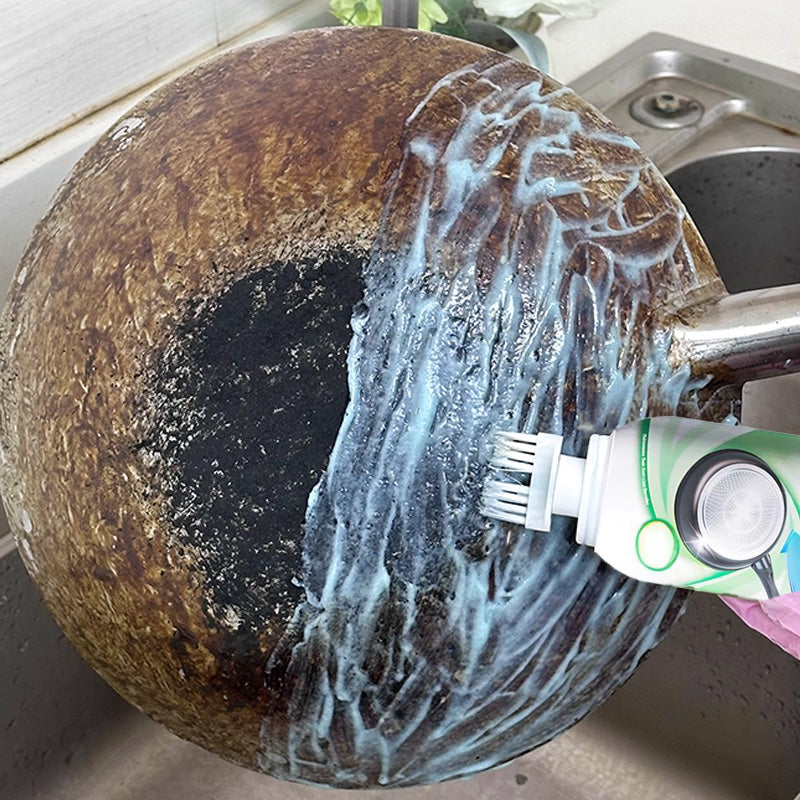 🍳Non-Toxic Burnt Residue Mud Film, Dissolves Grease In 5 Mins