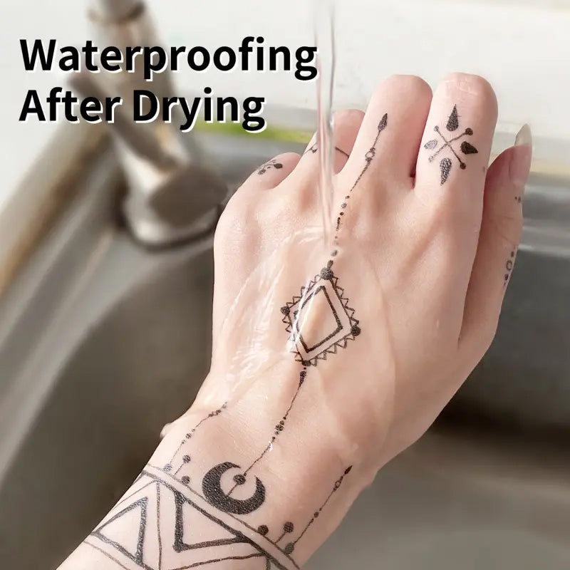 10-Color Temporary Tattoo Markers Set