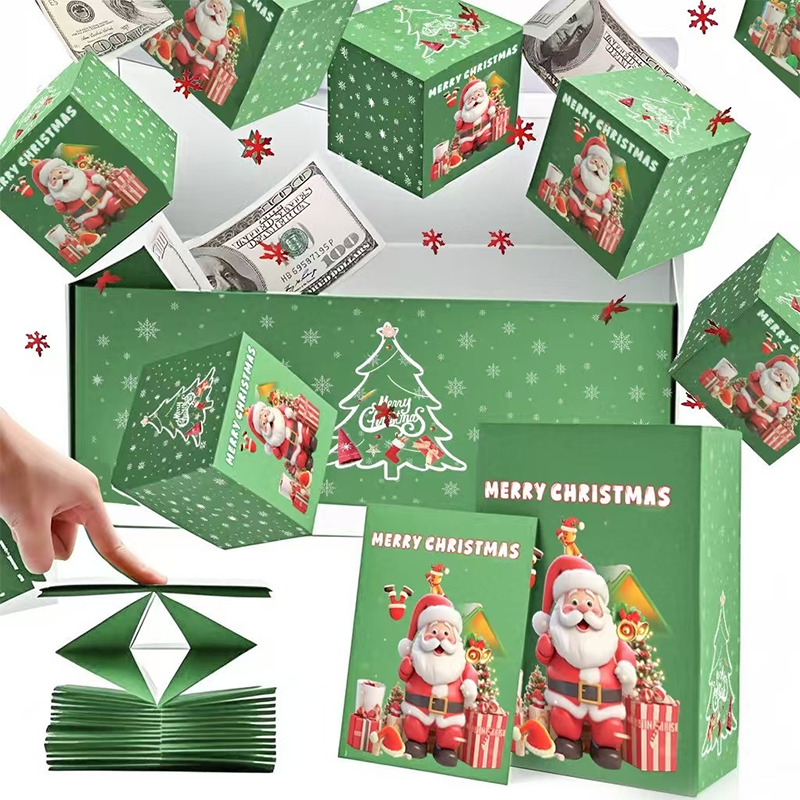 🔥🎅50% OFF NOW! 💝Pop Up Surprise Christmas Gift Boxes‑Exploding Bouncing Surprise Box Set, Merry Christmas Gift Packaging for Holiday Present
