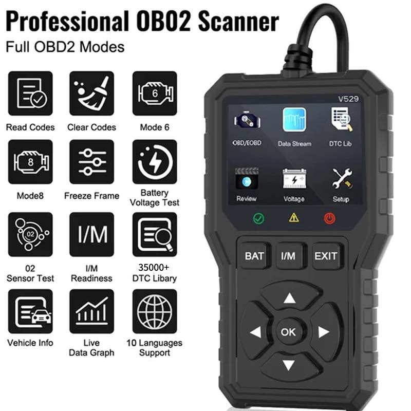 🚗50% OFF NOW!🎉Professional OBD2 Diagnostic Tool – Fast Analysis, Wide Compatibility & User-Friendly🔍📦