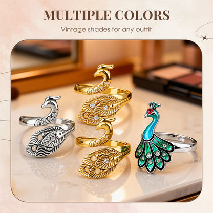 ⏳Limited-time 50% off⏰Charming Adjustable Vintage Peacock Ring🦚💍