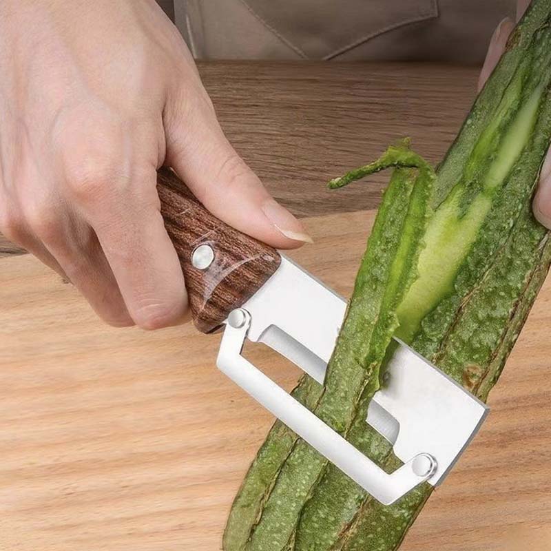 🔥HOT SALE 50%OFF🔥 Razor-Sharp Steel & Ergonomic Wood Handle for Effortless Peeling
