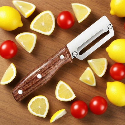 🔥HOT SALE 50%OFF🔥 Razor-Sharp Steel & Ergonomic Wood Handle for Effortless Peeling