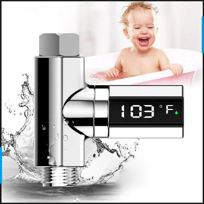 🌡️SHOWER THERMOMETER🚿LCD Display with Backlight, Easy Installation Without Tools, IPX7 Waterproof, Perfect for Modern Bathroom🛁✨