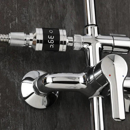 🌡️SHOWER THERMOMETER🚿LCD Display with Backlight, Easy Installation Without Tools, IPX7 Waterproof, Perfect for Modern Bathroom🛁✨