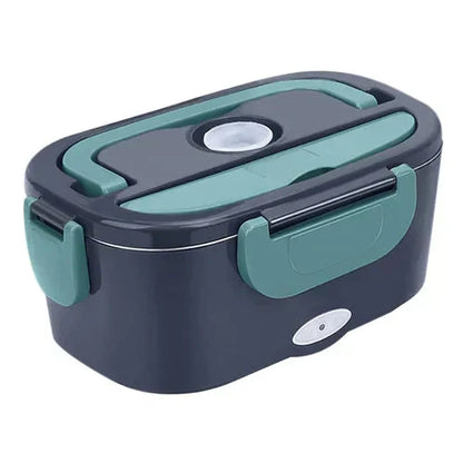 2-in-1 Portable Electric Lunch Box - Dual Voltage Car & Home Food Warmer
