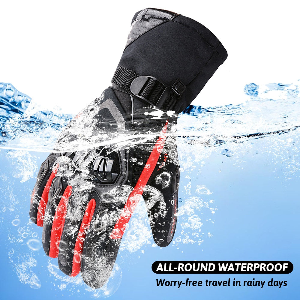 Warm motorcycle gloves