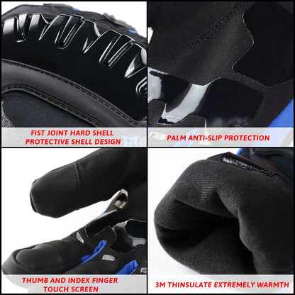 Warm motorcycle gloves