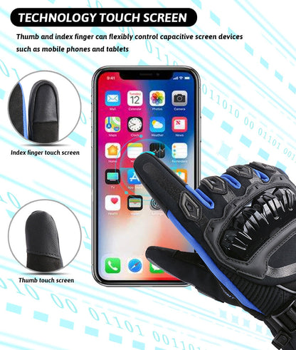 Warm motorcycle gloves