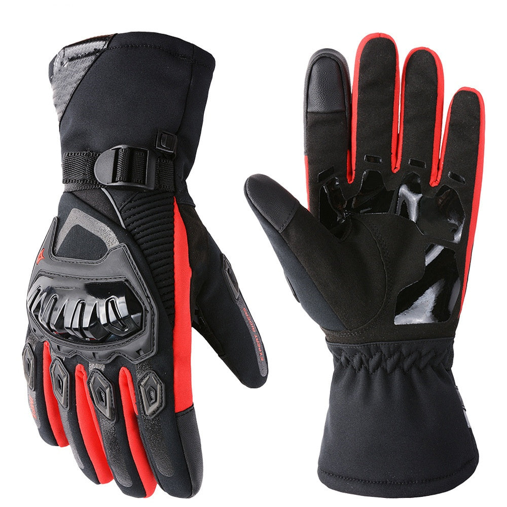 Warm motorcycle gloves