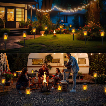 ⏳Time-Limited Special⏰Solar Garden Torch Lamps – Auto-On at Dusk, Waterproof IP65 & Wire-Free Outdoor Lighting 🔆