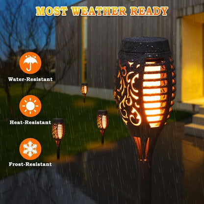 ⏳Time-Limited Special⏰Solar Garden Torch Lamps – Auto-On at Dusk, Waterproof IP65 & Wire-Free Outdoor Lighting 🔆