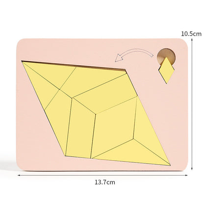 Wooden Tangram Board Puzzle Game